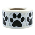 50 - Dog Cat Bear Paw Labels Stickers 1inch Colorful Print - View 9 | SAMAG
