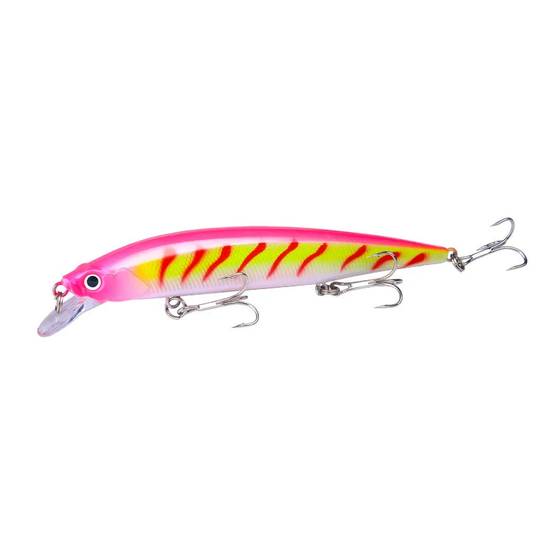 14cm 18.5g 3D Bionic Minnow Fishing Lure Hard Bait with 3 | SAMAG