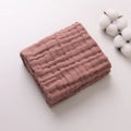 Soft Gauze Baby Towel 30x50cm Absorbent Pure Color Washcloth for Newborn Infant Face and Drool