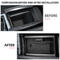 Stowing Tidying for Ford Territory 2019 - 2025 LHD Armrest Box Storage ABS Tray Hodler Container Organizer Interior Accessories