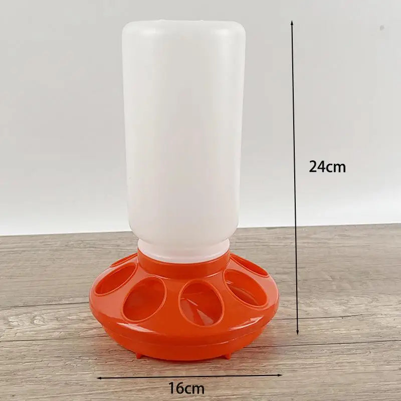 Poultry Thickened Feeder And Drinker Water Food Dispenser Automatic Chicken Birds Chick Waterer Feeding Rutin Chicken Trough
