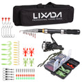 Lixada Fishing Rod Reel Combo Full Kit with 2.1m 2.3m Telescopic Fishing Rods 2PCS Spinning Reels Set Fishing Equipment 2024
