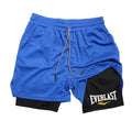 Men's Compression Gym Shorts 2 in 1 Double-deck Sports Pants Quick Drying Basketball Fitness Jogging Bottom Men's Sportswear