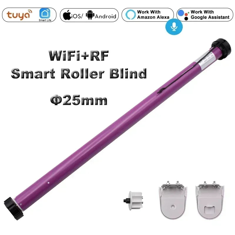 YIDI Smart Tubular Motor 25mm WiFi RF for Roller Blind Curtain Shutter 38mm Tube Tuya Alexa Google