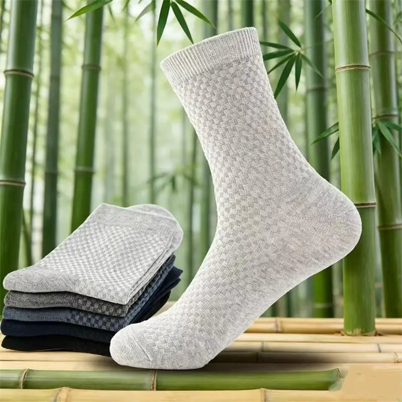 10Pairs/Lot Men's Bamboo Socks Comfortable Breathable | SAMAG