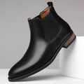2026 New Mens Casual Leather Chelsea Boots British Style Genuine Leather Outdoor Slip On  Ankle Boots Flat Designer Oxford Shoes
