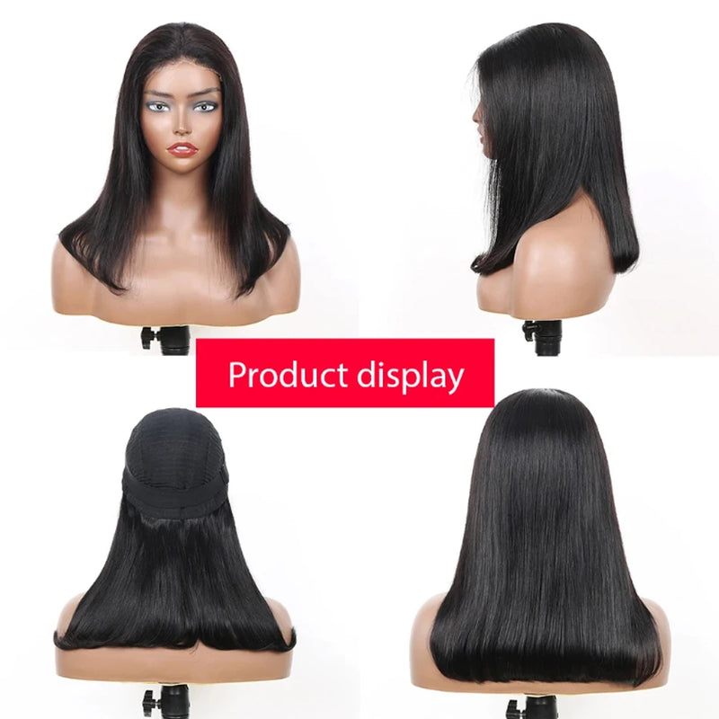 13X6 Hot Sale Glueless Wigs 13x4 Short Bob Bone Straight Best 100% Human Hair Wig for Women Ready To Wear Go Lace Frontal Wigs