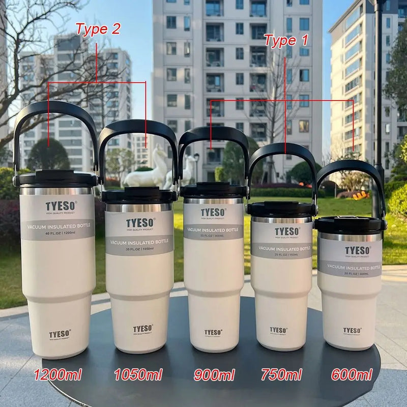 Sealing Bottle Cover for 600/750/900/1050/1200ml Splash Spill Proof Plain Metal Lids for Tyeso Tumber Cup Multicolor Therms Cup