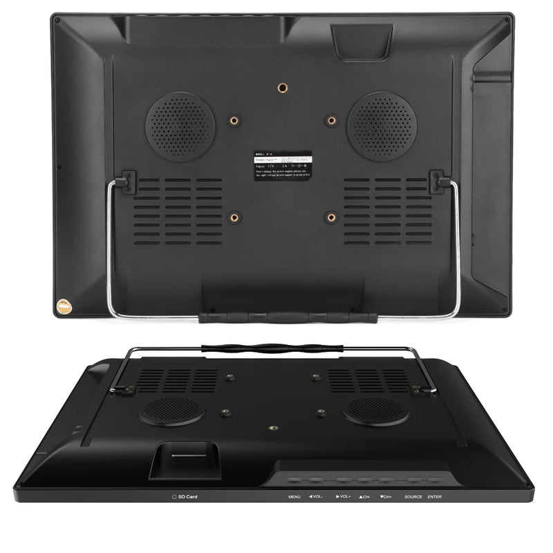 WIFI Miracast LEADSTAR D16 15.4 Inch Portable Mini Digital TV Support DVB-T2 Hevc H265 10Bit Code Car Tv Kitchen TV Dolby AC3