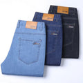 Spring Summer Thin Classic Men's Business Jeans Stretch | SAMAG