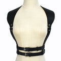 1Pc Women Fashion Punk Harness Belts Harajuku PU Leather Chest  Belt Suspenders for Gothic Waistband Clothing Accessories