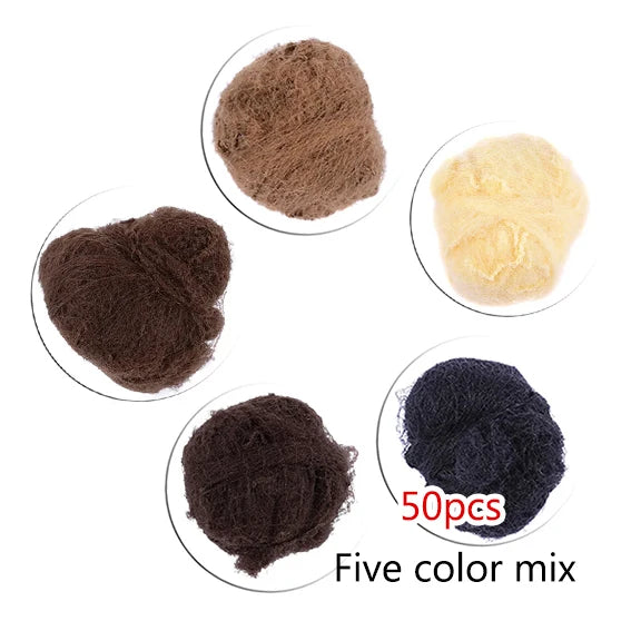 50pcs/20pcs Sample Order Five Colors Nylon Hairnets Invisible Soft Elastic Lines Hair Net