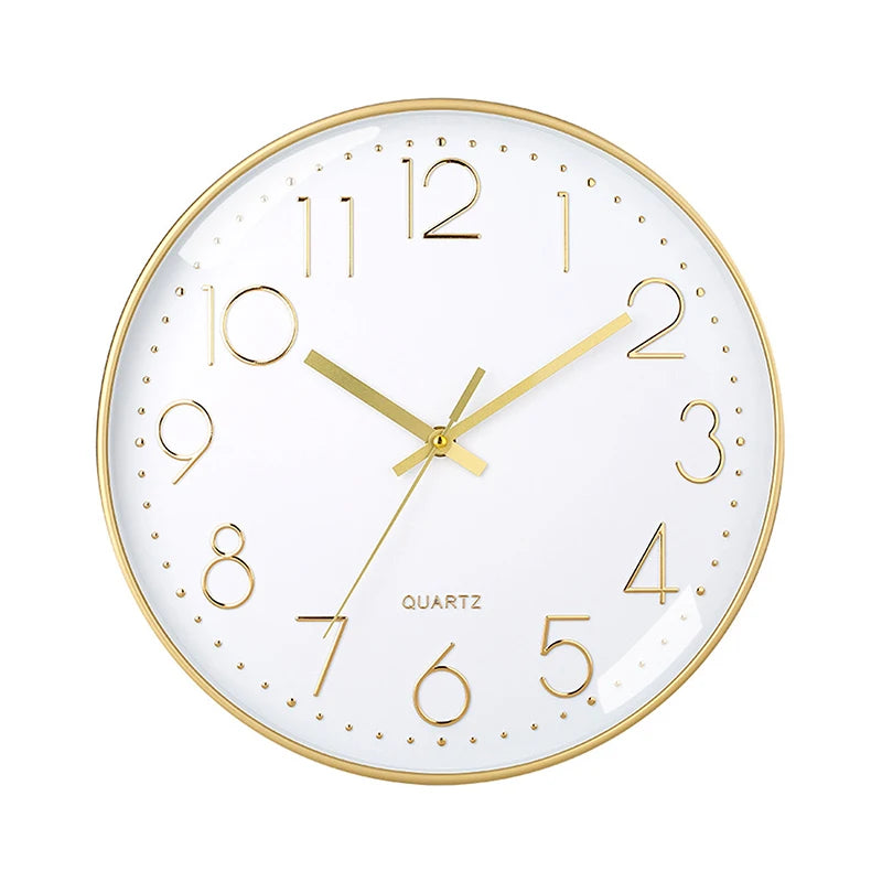 12 Inches Wall Clock Modern Design Nordic Wood Living Room Silent Clock Mechanism Bedroom Kitchen Office Brief Clocks Mechanism