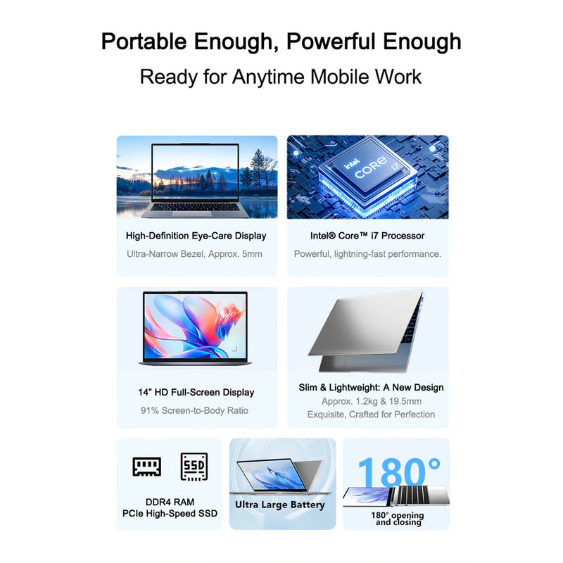 Intel i7 8650U 15.6 Inch Laptop 32GB RAM 2TB SSD 1TB SSD 1920x1080 Gamer Notebook Office PC High Performance Pro Unit