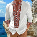 New men's Long Sleeved Shirt With Gold 3D Turtle Print | SAMAG