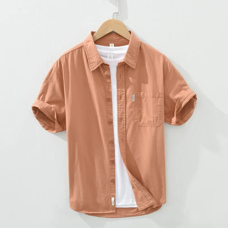 100% Cotton Solid Color Men's Summer Lightweight Short | SAMAG