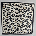 Luxury Brand 2026 Leopard Print Square Silk Scarf for Women Hijab Hair Bands 90cm Neckerchief Female Satin Shawl Ribbon Headband