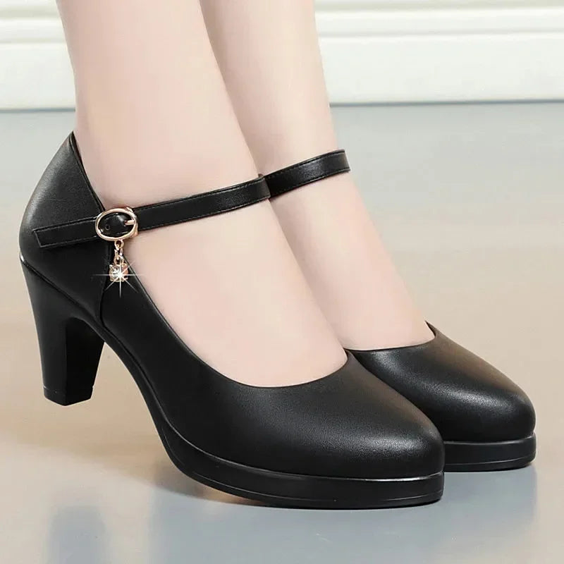 *Spring/Autumn Rhinestone Sexy Prom Women's Shoes Zapatos Mujer Fashion New Elegant/Comfortable Party Pu Wedding High Heels