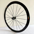 New 700C 30/40/50mm Road bike alloy Bicycle wheelset clincher rims Thru Axle V Disc brake 120 noise 36T Planetary ratchet hubs