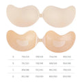 1/2pcsInvisible Women'S Push Up Bra, Backless And Strapless Bra, Front Placket Bra, Underwear, Silicone Self-Adhesive Breast Pad