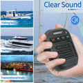 ABBREE IP67 Waterproof Wireless Bluetooth Speaker Mic Microphone For Baofeng UV-5R UV 5RH Quansheng UV K5 K5(8) K6 Walkie Talkie