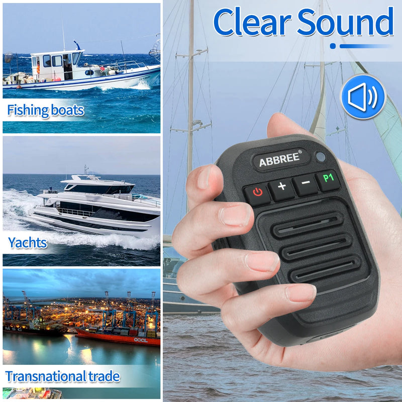 ABBREE IP67 Waterproof Wireless Bluetooth Speaker Mic Microphone For Baofeng UV-5R UV 5RH Quansheng UV K5 K5(8) K6 Walkie Talkie