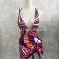Women's Scarf Swimsuits with Letter Signature Logo Lady | SAMAG