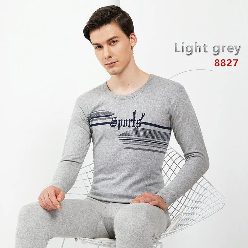 Thermal Underwear Sets For Men Winter Underwears Long Johns Soft Comfortable Clothes Men Underwear Tops Bottoms 2 pcs/set MY299