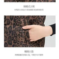 Leopard Women's Autumn Winter Sleeveless Parkas Jacket 2025 Woman Mandarin Collar Cotton Padded Vest Korean Style Waistcoat