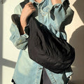 Fashion Summer Large Capacity Casual Nylon Women Shoulder Bag Simple Shopper Hobos Bag Youth Crossbody Shoulder Bag