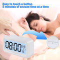 Digital Alarm Clock with Indoor Temperature Light Sensor Battery Operated Backlight 12/24H Display for Bedrooms Office Desk