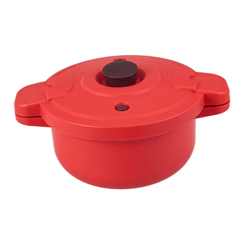Microwave Pressure Cooker Food Grade PP Anti Scald Handle for Vegetables Kitchenware Fireless Rice Steamer Soup Pot Cooking Pot