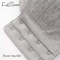 Fallsweet Seamless Front Closure Bra For Women Solid Wire-Free Push Up Bralette Full Coverage Fixed Cups Comfortable Underwear