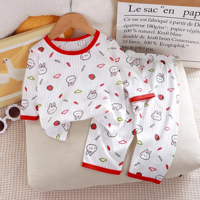 1Set Summer Pour Cotton Boy Girl Outfit Baby Infant - View 2 | SAMAG