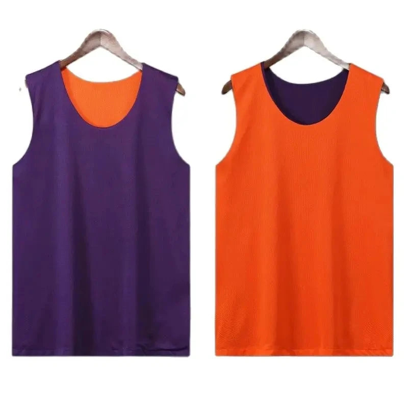 Men Reversible Basketball Jersey Anti-Pilling Breathable Basketball Jerseys Polyester Youth College Basketball Jerseys Custom