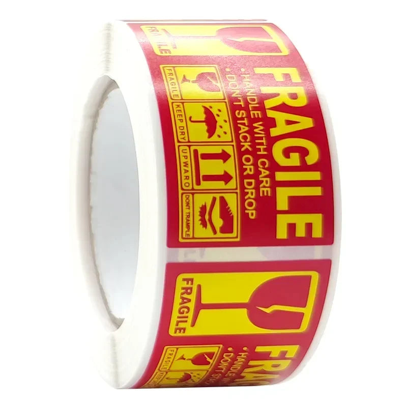 250pcs Fragile Sticker Warning Stickers Fragile Handle with Care Fragile Labels Adhesive Labels for Shipping Moving Packing