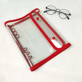 A5 6-Ring Transparent PVC Binder Cover Dual Snap Closure Clear Notebook Organizer for Paper Documents Planner Protection