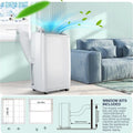 14,000 BTU Portable Air Conditioners Cools up to 750 Sq.Ft, 3-in-1 Quiet Portable AC Unit with Cool, Dehumidifier & Fan, Sleep Mode, 24H Timer, Remote Control & Installation Kits