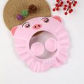 Cute Animal Shower Cap Safety Eye Protection Ear Protection Lightweight Cute Cartoon Baby Bath Protective Cap Shampoo Bath Care