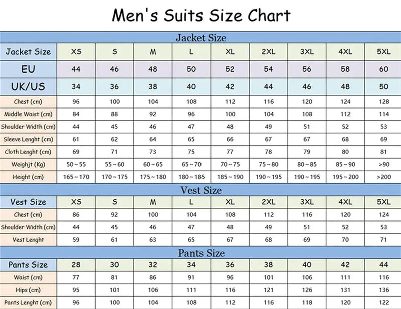Fashionable Single-Breasted Men's Suit Set For Wedding Formal Business 2PCS Men's Suit Set Including Jacket Vest Pants Customize