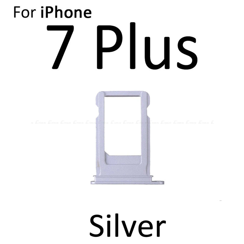 Sim Card Tray For iPhone 7 8 Plus Sim Holder Slot Replacement Parts