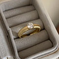 VENTFILLE 925 Sterling Silver Irregular Design Wave Golden Stackable Finger Rings Trendy Adjustable For - Visuel 28 | SAMAG