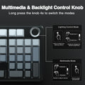 AULA F99PRO Wireless Gaming Keyboard Gasket Structure Compatible with 3/5 Pins Hot-swap Mechanical Keyboard with Media Knob