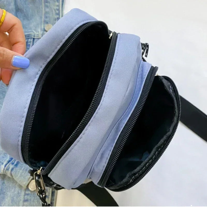 Korean Fashion Crossbody Bags for Women and Men Unisex Itabag Transparent Pocket Phone Bag and Purse Small Shoulder Bag Ita Bag
