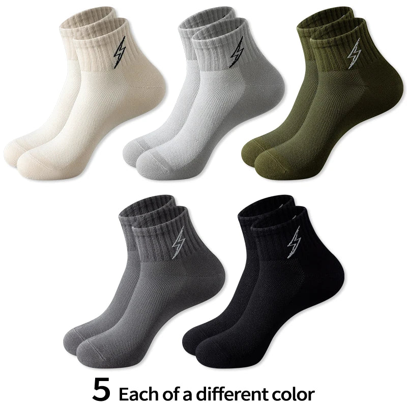 Cotton Cushion Socks Men Quarter Ankle Athletic Running | SAMAG