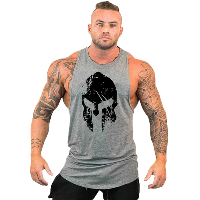 Workout Bodybuilding Sports Brand Gym Mens Back Tank Top Muscle Fashion Sleeveless Shirt Stringer Clothing Singlets Fitness Vest