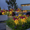 Solar LED Butterfly Flower Light Outdoor Simulation Butterfly Lawn Lamp Garden Waterproof Landscape for Home Christmas Decor