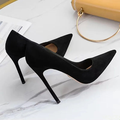 New Fashion women's shoes Sexy black high heels Sharp | SAMAG