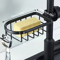 2Pcs/Kitchen Faucet Storage Rack, No - Drill Sponge Draining Multi - Functional - View 2 | SAMAG
