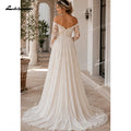 Romantic Soft Chiffon Maternity Wedding Dress Off - View 2 | SAMAG